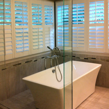 Bathroom - Custom Master Bath with Storage Near Toilet