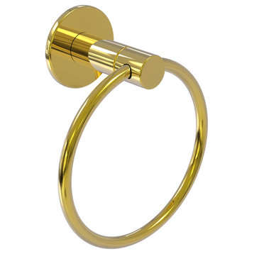 Fresno Towel Ring, Polished Brass