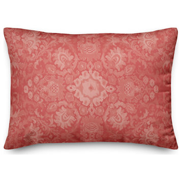 Pink Rug Pattern 14x20 Indoor / Outdoor Pillow