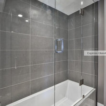 frameless bathtub enclosure