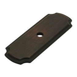 Cosmas - Cosmas B-112ORB Oil Rubbed Bronze Cabinet Knob Backplate - Cabinet And Drawer Hardware