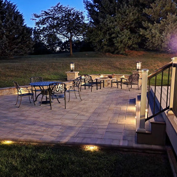 TimberTech Tigerwood/English Walnut Deck & Porch with Raso Power Screen & Patio