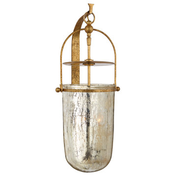 Lorford Wall Sconce, 3-Light, Gilded Iron, Mercury Glass, 23.75"H