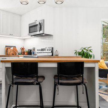 Kitchen Remodel with Butcher Block Counter