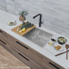 STYLISH Dual-Mount 31" Stainless Steel Single-Bowl Kitchen Sink