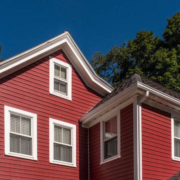 Everlast Composite Siding Installation in Hopkinton, MA: 7" Cabernet Red
