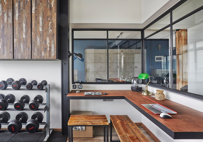 Industrial Home Gym by Fuse Concept Pte Ltd