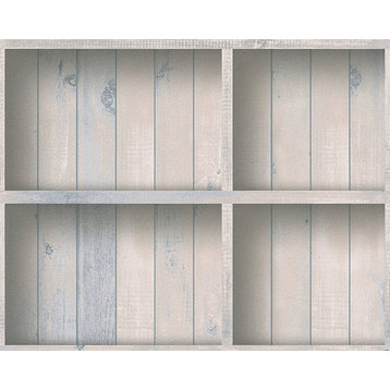 Textured Wallpaper Wood Planks Boxes, 959491, Black, Sample
