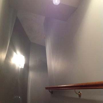High ceilings and wall repair after wallpaper removal