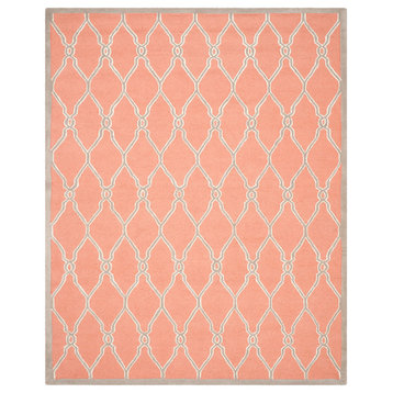 Safavieh Cambridge Collection CAM352 Rug, Coral/Ivory, 8'x10'