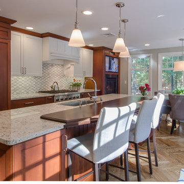 Gorgeous Two toned kitchen in Lincoln MA
