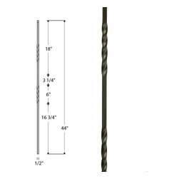Twist and Basket Iron Balusters - Products