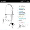 Kraus 32" Undermount Kitchen Sink St Steel, Faucet With Dispenser, Chrome