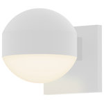 Sonneman - Reals Downlight LED Sconce with Dome Lens and Dome Cap, Textured White - Beautifully executed forms of sculptural presence and simplicity that are equally at home inside or out.