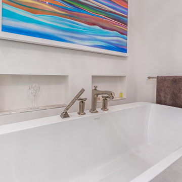 Contemporary Master Bath Renovation in Uptown Charlotte