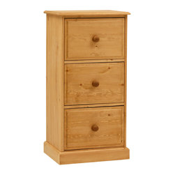 Dorchester Pine 3 Drawer Filing Cabinet - Filing Cabinets