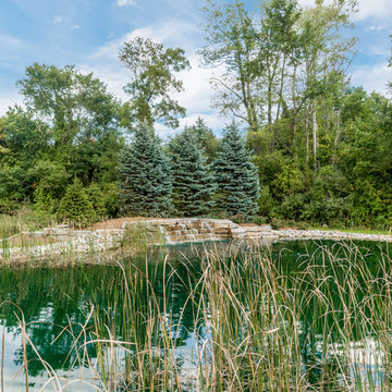 Milford, MI - Backyard Pool Bar Landscape Design & Install