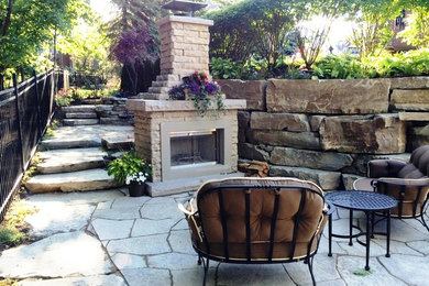 Inspiration for a mediterranean patio remodel in Detroit