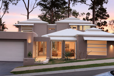 Design ideas for a contemporary home in Gold Coast - Tweed.