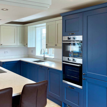 Traditional Blue & White Shaker Kitchen