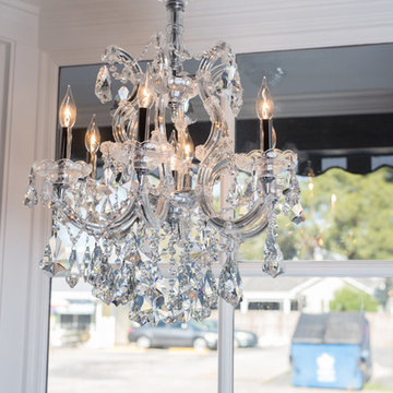 Maria Theresa 7-Light Crystal Chandelier, Chrome Finish