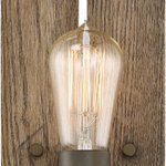 Nuvo Lighting - Nuvo Lighting Winchester - 1 Light Wall Sconce, Bronze Finish - Winchester; 1 Light; Wall Sconce; Bronze/Aged WoodWinchester 1 Light W BronzeUL: Suitable for damp locations Energy Star Qualified: n/a ADA Certified: YES  *Number of Lights: Lamp: 1-*Wattage:60w ST19 Medium Base bulb(s) *Bulb Included:Yes *Bulb Type:ST19 Medium Base *Finish Type:Bronze