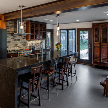 Steampunk Meets Modern Kitchen