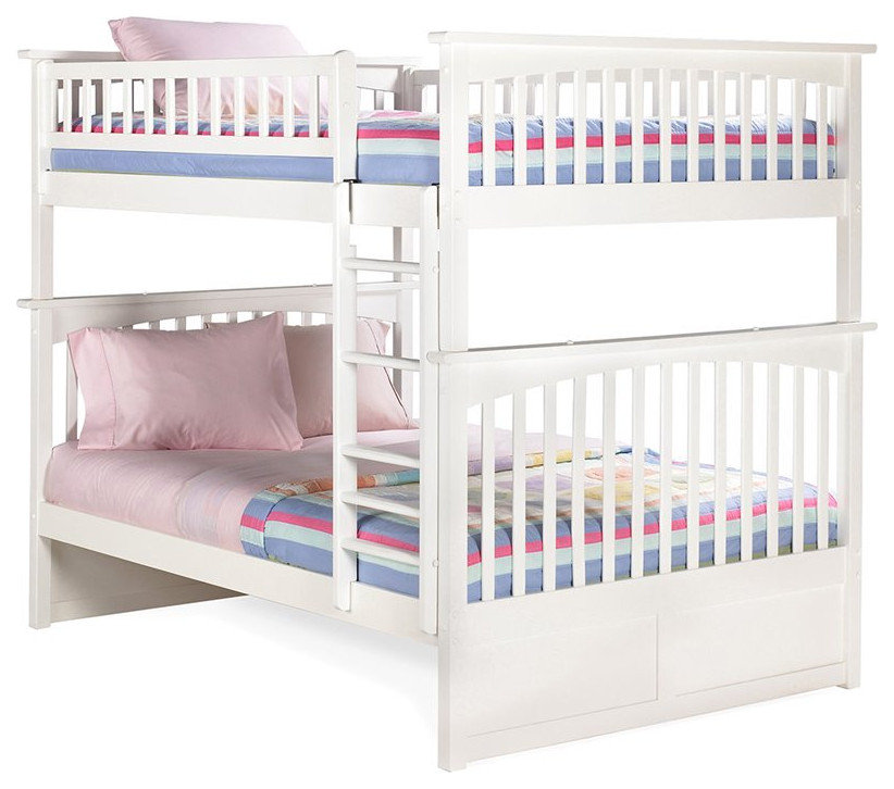 AFI Columbia Twin Over Twin Solid Wood Bunk Bed with USB Charger in ...
