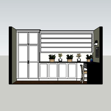 Dinning Room Reno into Home Office/Walk-in Pantry