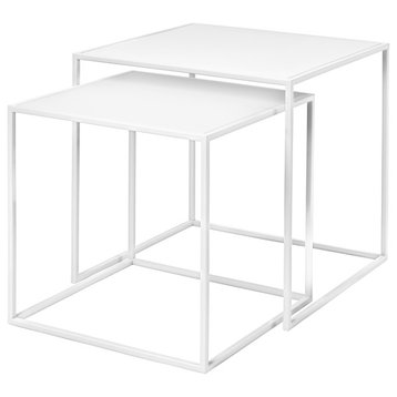 Fera 2-Piece Table Set, White