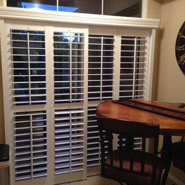 Bypass Shutters, patio door applications
