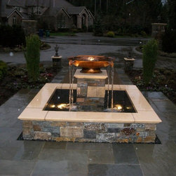 Custom Entry Fountain Bowl - Outdoor Fountains And Ponds