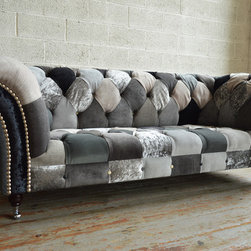 Walton Ghost Patchwork Chesterfield Sofa - Sofas
