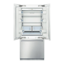 Bosch Integra 36" Built-in French Door Bottom-freezer, Stainless | B36BT830NS - Freezers