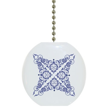 4 Pointed Blue Design Ceiling Fan Pull
