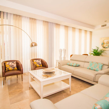Cortinas vertical en salon