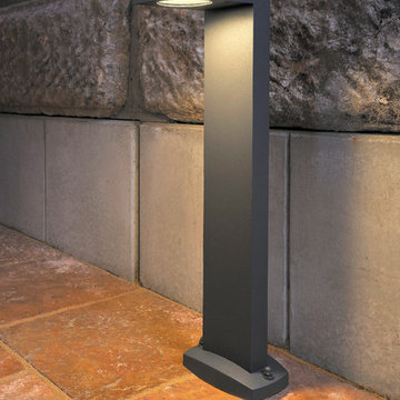 Quadrasyl SL 75 Outdoor Bollard, Anthracite Finish