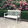 Vifah Bradley Outdoor Bench in White