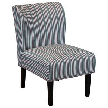 Sauzon Stripe Upholstered Chair, Red