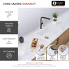 STYLISH 22"Dual Mount Single Bowl White Composite Granite Kitchen Sink