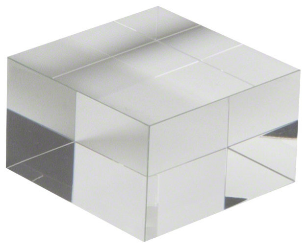 Crystal Cube Riser, Medium, Medium - Contemporary - Decorative Objects ...