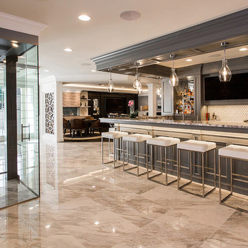Basement Remodel - Spa, Bar, Seating Area, Wine Room, Spare Bedroom