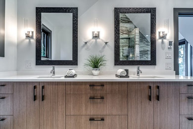 Inspiration for a contemporary bathroom remodel in Vancouver