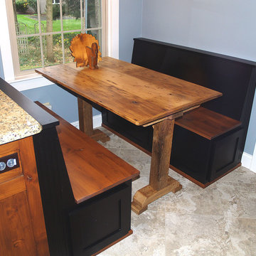 Knotty Alder Shaker Stained Kitchen Cabinets
