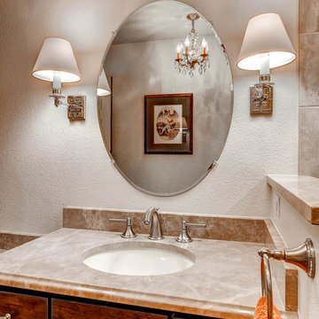 Charming Designer Details for this Master Bath