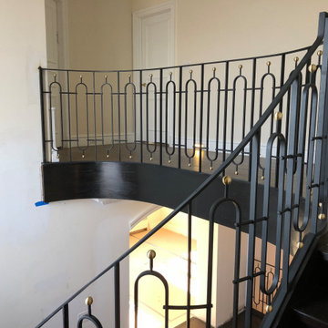 Brass ball railing