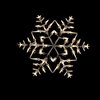 15" Lighted Snowflake Christmas Window Silhouette Decoration