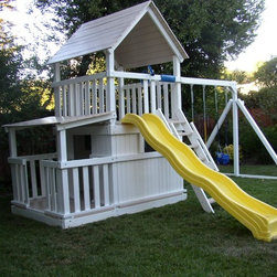 Swing Set Additions - Full Bottom Enclosure w/ Porch - Kids Playsets And Swing Sets
