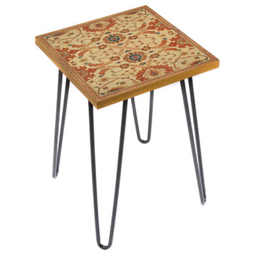 Tangerine Dream Side Table, 15"