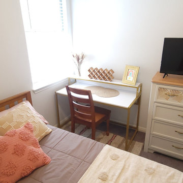 Scandi-Boho Inspired Airbnb Guestroom